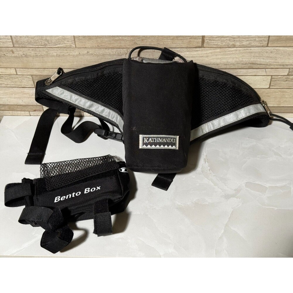 Waist Pack with Water Bottle Holder and Bento Box for biking